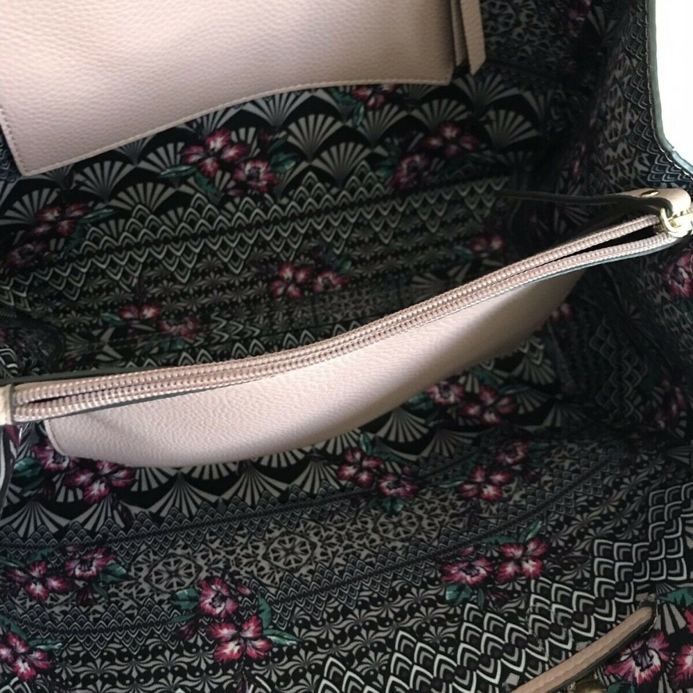NANETTE LEPORE Large Leather Dusty Pink Handle Bag - Picture 2 of 8